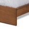 Baxton Studio Sami Modern Light Grey Fabric and Walnut Brown Wood Queen Size Storage Bed with Built-In Nightstands 183-11056-Zoro - alternate 3